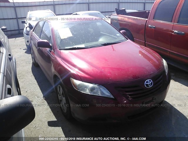 4T1BE46K57U033326 - 2007 TOYOTA CAMRY NEW GENERAT CE/LE/XLE/SE RED photo 1