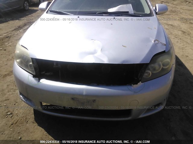 JTKDE167780246867 - 2008 TOYOTA SCION TC 银色 照片 6