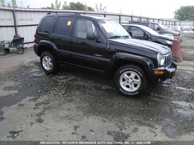 1J4GL58K34W259541 - 2004 JEEP LIBERTY LIMITED BLACK photo 1