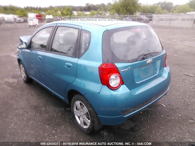 KL1TD66E69B617063 - 2009 CHEVROLET AVEO LS/LT 蓝色 照片 3