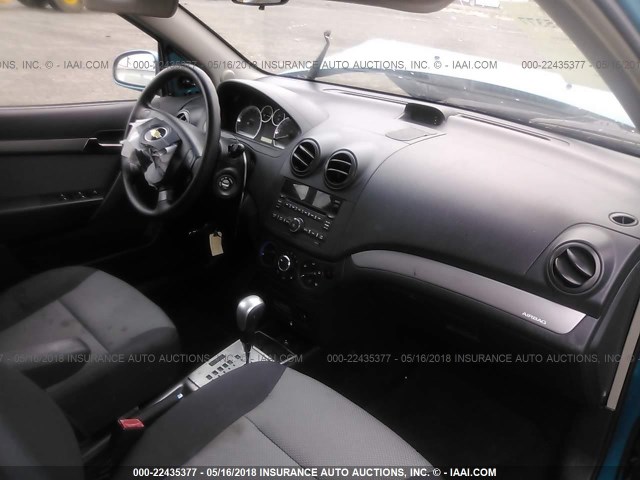 KL1TD66E69B617063 - 2009 CHEVROLET AVEO LS/LT 蓝色 照片 5
