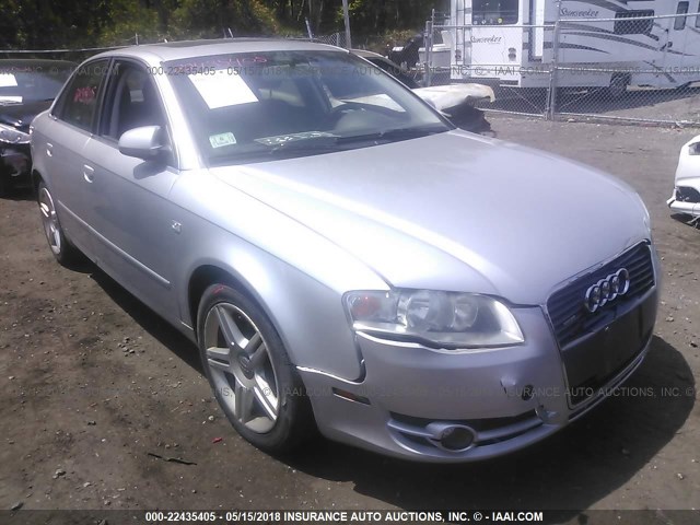 WAUDF78E67A199761 - 2007 AUDI A4 2.0T QUATTRO SILVER photo 1