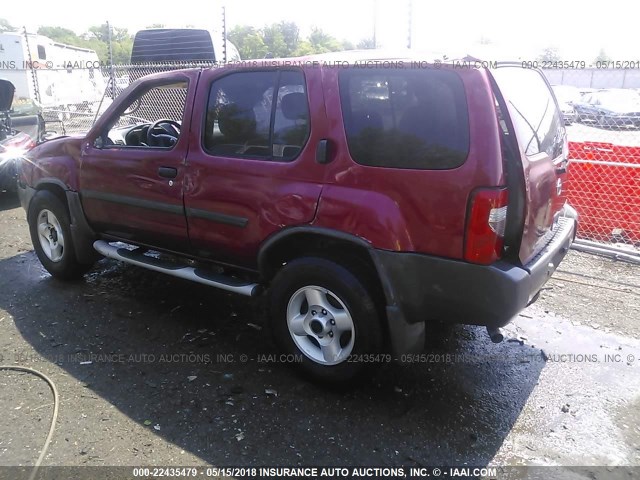 5N1ED28T72C584429 - 2002 NISSAN XTERRA XE/SE RED photo 3