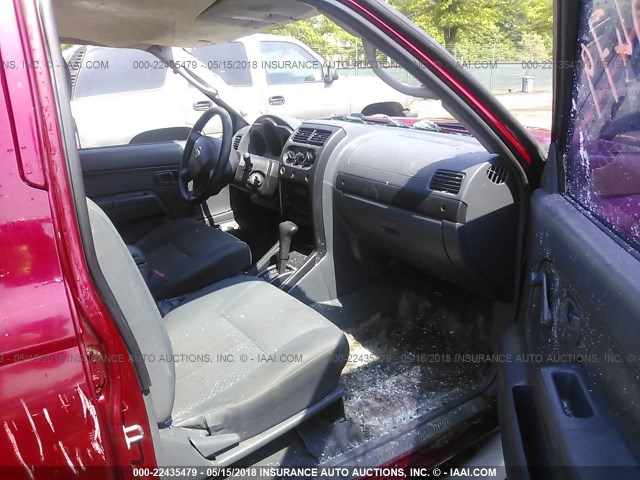 5N1ED28T72C584429 - 2002 NISSAN XTERRA XE/SE RED photo 5