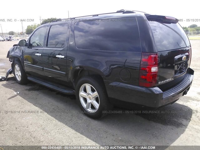 3GNFC16017G246549 - 2007 CHEVROLET SUBURBAN C1500 BLACK photo 3