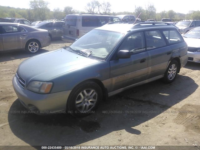 4S3BH675916620950 - 2001 SUBARU LEGACY OUTBACK AWP 绿色 照片 2