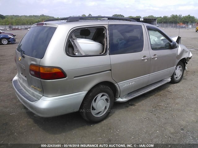 4T3ZF13C9YU188414 - 2000 TOYOTA SIENNA LE/XLE TAN photo 4