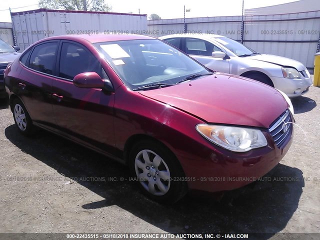 KMHDU46D79U627254 - 2009 HYUNDAI ELANTRA GLS/SE RED photo 1