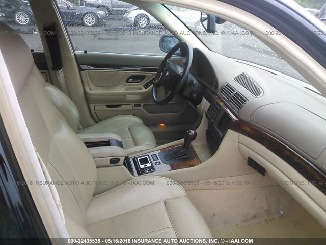 WBAGG8342YDN77850 - 2000 BMW 740 I AUTOMATIC BLACK photo 5