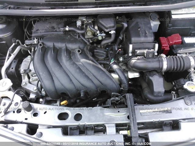 3N1CE2CP6GL364667 - 2016 NISSAN VERSA NOTE S/S PLUS/SV/SL/SR GRAY photo 10