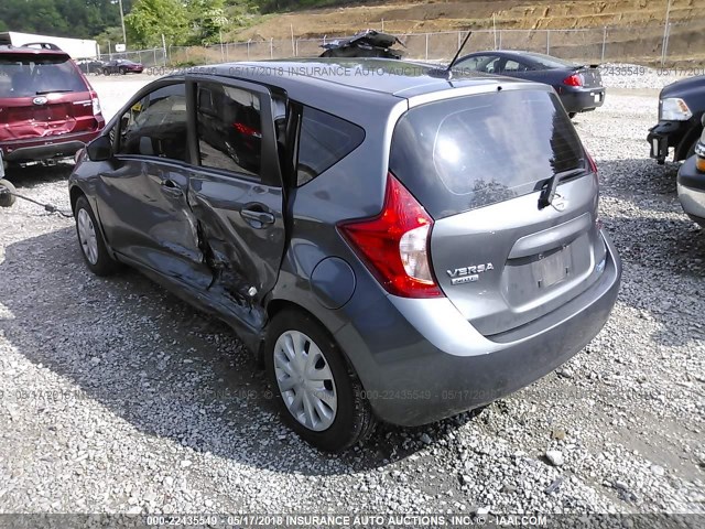 3N1CE2CP6GL364667 - 2016 NISSAN VERSA NOTE S/S PLUS/SV/SL/SR GRAY photo 3