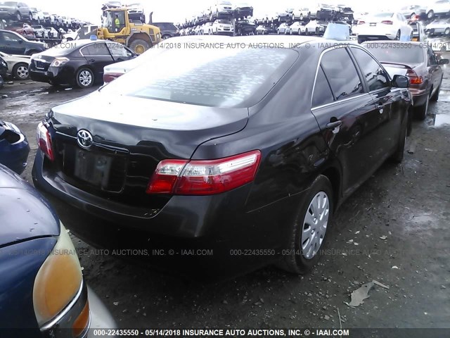 4T1BE46K68U767202 - 2008 TOYOTA CAMRY CE/LE/XLE/SE BLACK photo 4