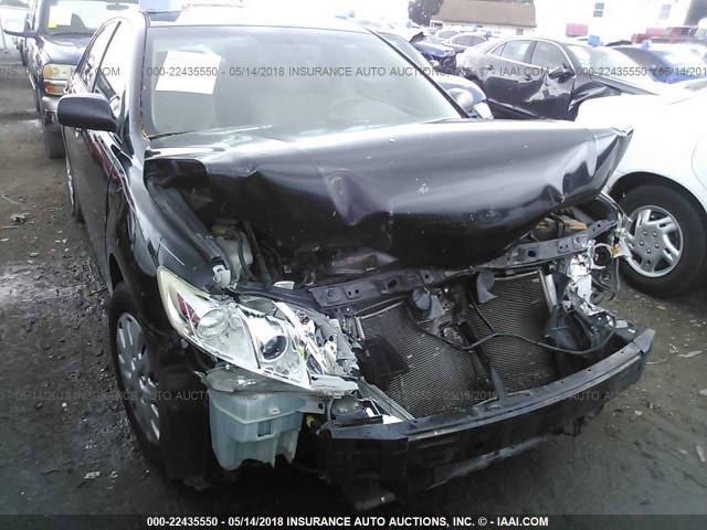 4T1BE46K68U767202 - 2008 TOYOTA CAMRY CE/LE/XLE/SE BLACK photo 6