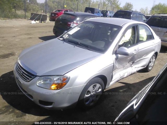 KNAFE121885561887 - 2008 KIA SPECTRA EX/LX/SX SILVER photo 2