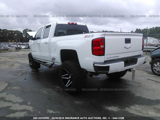 1GCVKREC1HZ340482 - 2017 CHEVROLET SILVERADO K1500 LT WHITE photo 3