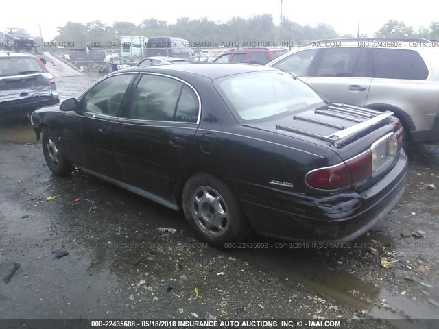 1G4HR54K42U192631 - 2002 BUICK LESABRE LIMITED BLACK photo 3