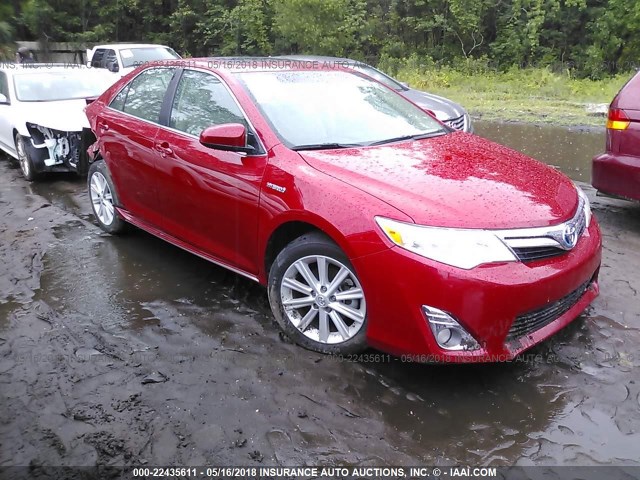 4T1BD1FK1DU096257 - 2013 TOYOTA CAMRY HYBRID/LE/XLE 红色 照片 1