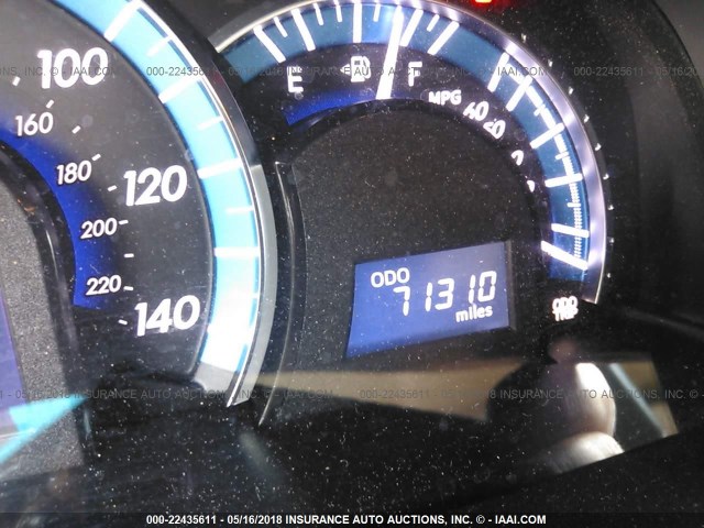 4T1BD1FK1DU096257 - 2013 TOYOTA CAMRY HYBRID/LE/XLE 红色 照片 7