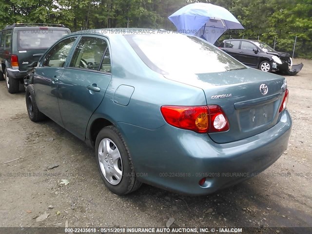 2T1BU4EE6AC365587 - 2010 TOYOTA COROLLA S/LE/XLE GREEN photo 3