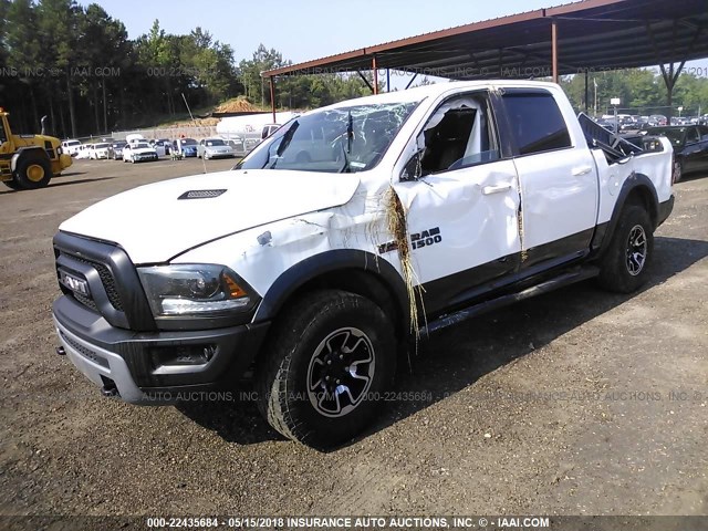 1C6RR7YTXFS751440 - 2015 RAM 1500 REBEL WHITE photo 2