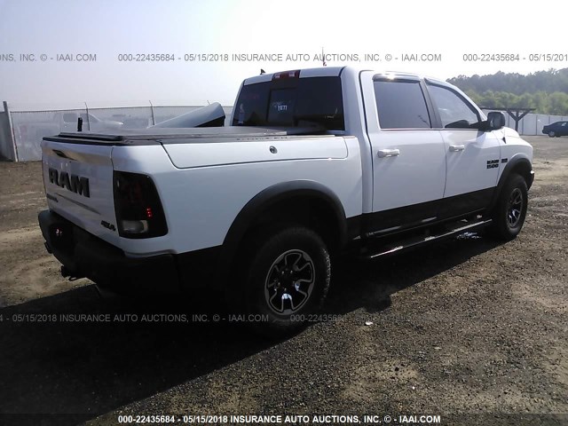 1C6RR7YTXFS751440 - 2015 RAM 1500 REBEL WHITE photo 4