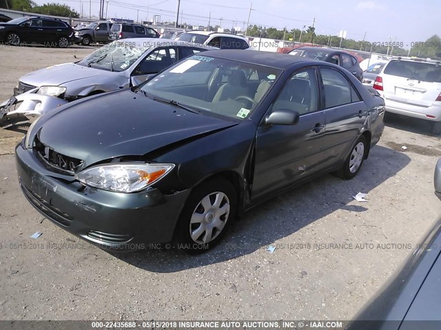 4T1BE32K33U764539 - 2003 TOYOTA CAMRY LE/XLE/SE მწვანე ფოტო 2