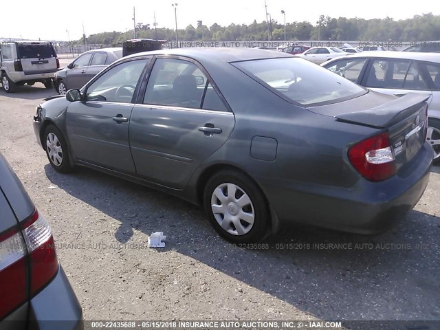 4T1BE32K33U764539 - 2003 TOYOTA CAMRY LE/XLE/SE მწვანე ფოტო 3