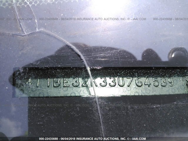 4T1BE32K33U764539 - 2003 TOYOTA CAMRY LE/XLE/SE მწვანე ფოტო 9