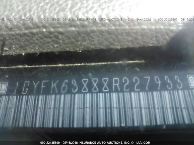 1GYFK63888R227933 - 2008 CADILLAC ESCALADE LUXURY Qara foto 9