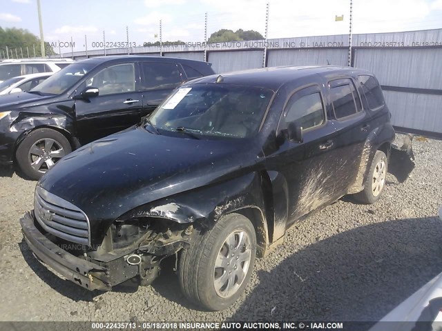 3GNBAADB4AS603431 - 2010 CHEVROLET HHR LS BLACK photo 2