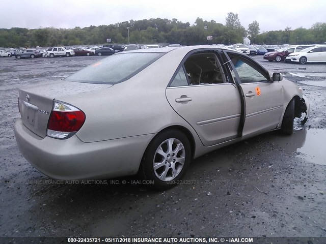 4T1BF30K66U621878 - 2006 TOYOTA CAMRY LE/XLE/SE 金色 照片 4