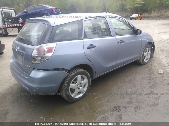 2T1LR32E55C354610 - 2005 TOYOTA COROLLA MATRIX XR BLUE photo 4