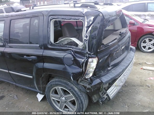 1J8FT48WX8D534797 - 2008 JEEP PATRIOT LIMITED BLACK photo 6