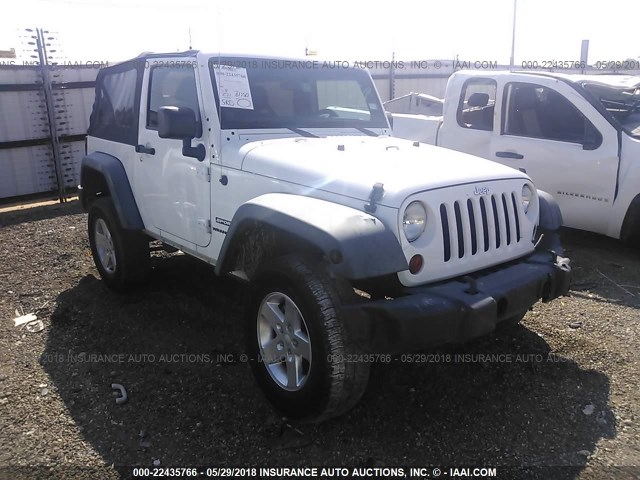 1J4AA2D10BL544574 - 2011 JEEP WRANGLER SPORT WHITE photo 1