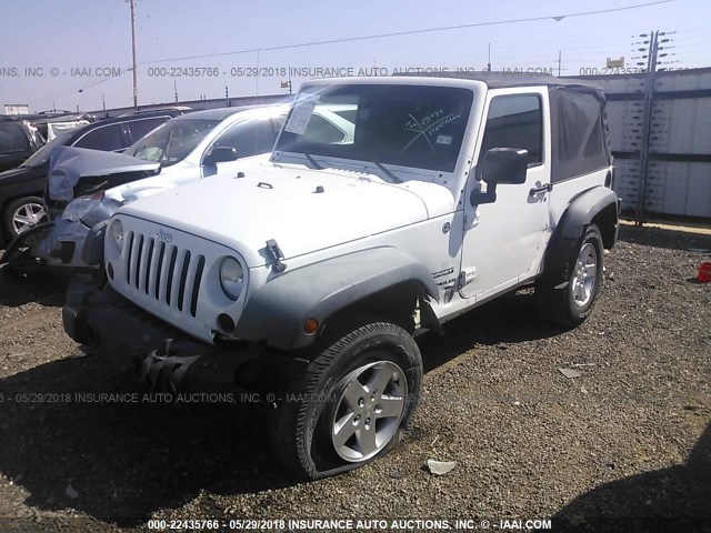 1J4AA2D10BL544574 - 2011 JEEP WRANGLER SPORT WHITE photo 2