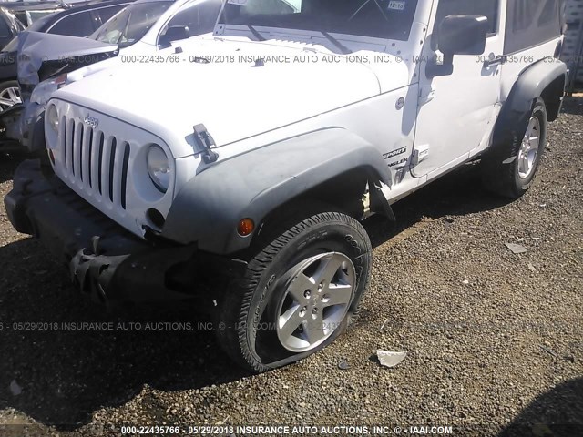 1J4AA2D10BL544574 - 2011 JEEP WRANGLER SPORT WHITE photo 6