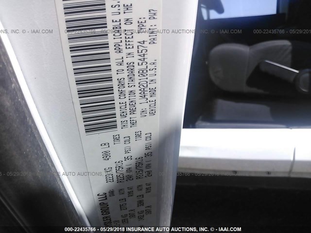 1J4AA2D10BL544574 - 2011 JEEP WRANGLER SPORT 白色 照片 9