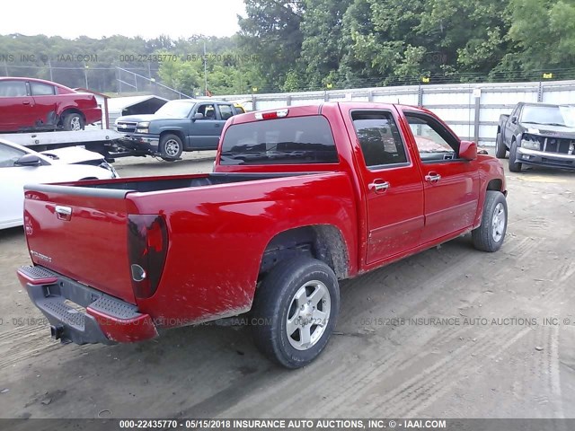 1GCDSCFE2C8161598 - 2012 CHEVROLET COLORADO LT RED photo 4