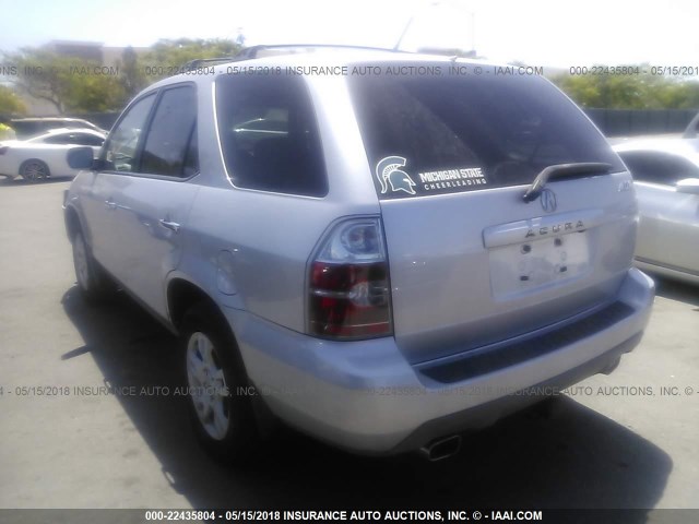 2HNYD18884H539209 - 2004 ACURA MDX TOURING SILVER photo 3