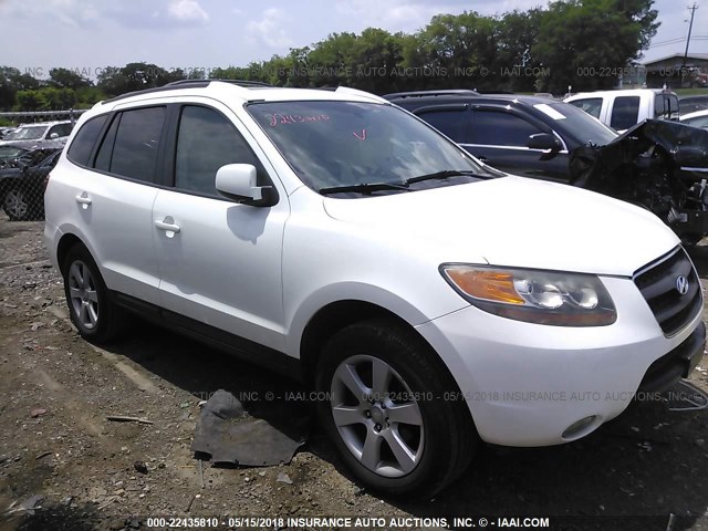 5NMSH13E47H033768 - 2007 HYUNDAI SANTA FE SE/LIMITED WHITE photo 1