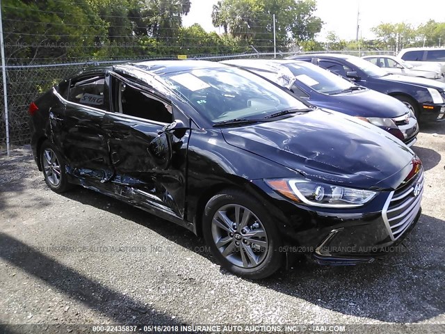 5NPD84LF6JH329534 - 2018 HYUNDAI ELANTRA SEL/VALUE/LIMITED BLACK photo 1