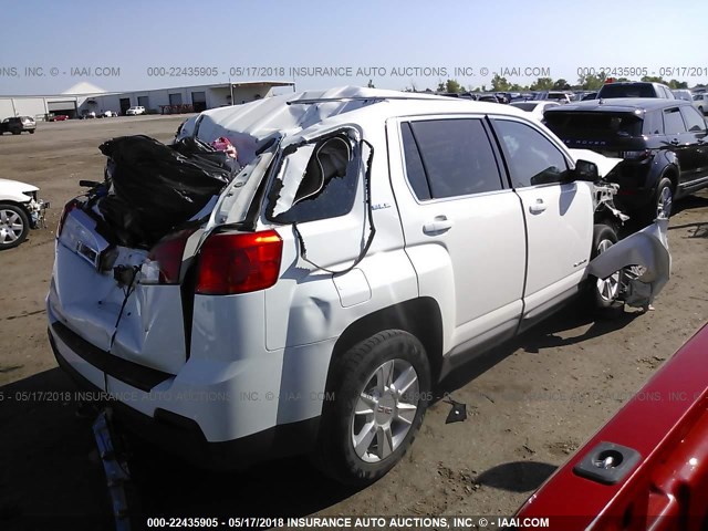 2GKALMEKXD6351156 - 2013 GMC TERRAIN SLE WHITE photo 4