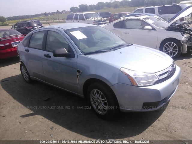 1FAHP35N08W132937 - 2008 FORD FOCUS SE/SEL/SES Light Blue photo 1