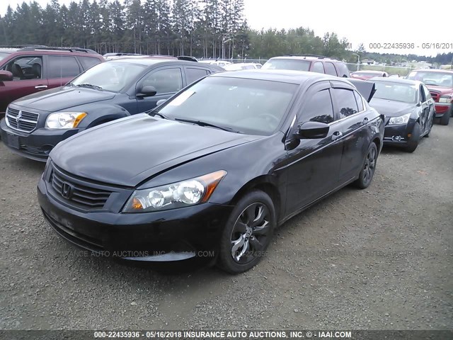 JHMCP26858C055926 - 2008 HONDA ACCORD EXL BLACK photo 2