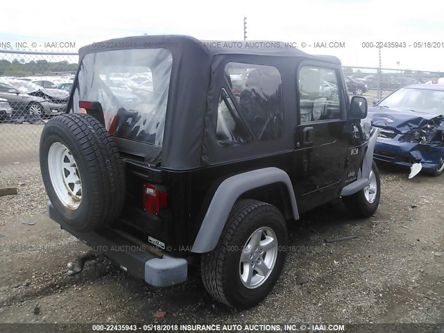 1J4FA39SX5P325406 - 2005 JEEP WRANGLER X BLACK photo 4