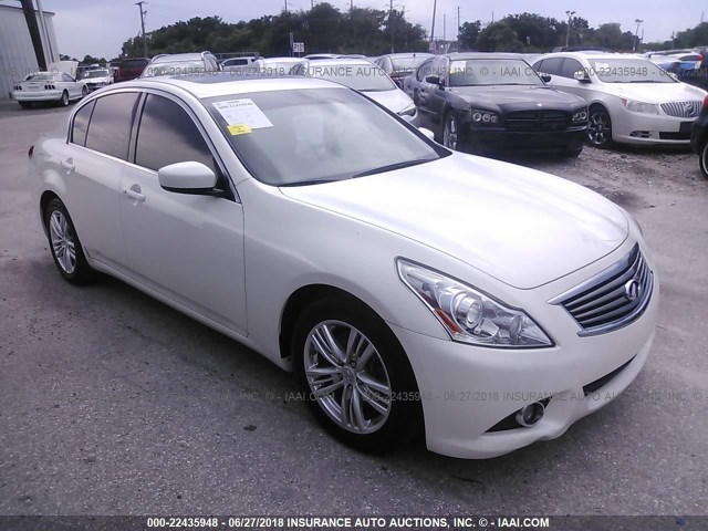 JN1CV6AP8DM304238 - 2013 INFINITI G37 JOURNEY/SPORT WHITE photo 1