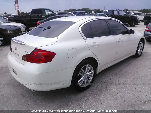 JN1CV6AP8DM304238 - 2013 INFINITI G37 JOURNEY/SPORT WHITE photo 4