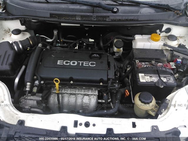 KL1TD5DE8BB184283 - 2011 CHEVROLET AVEO LS/LT 白色 照片 10