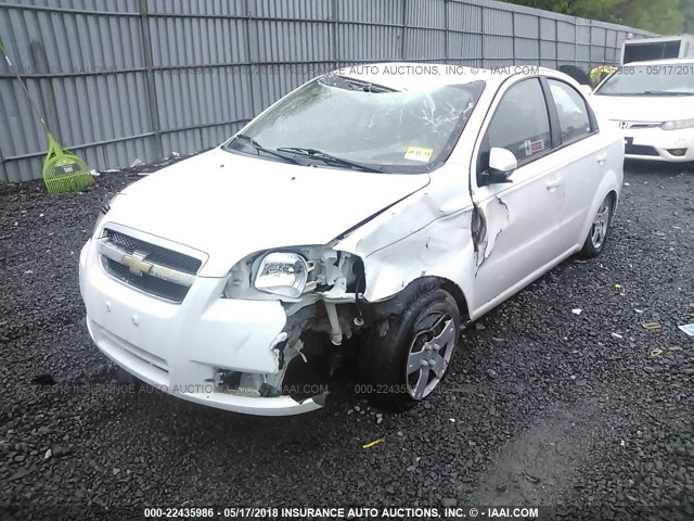 KL1TD5DE8BB184283 - 2011 CHEVROLET AVEO LS/LT 白色 照片 2
