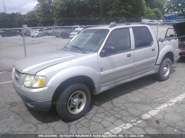 1FMZU67K44UB76808 - 2004 FORD EXPLORER SPORT TR  SILVER photo 2